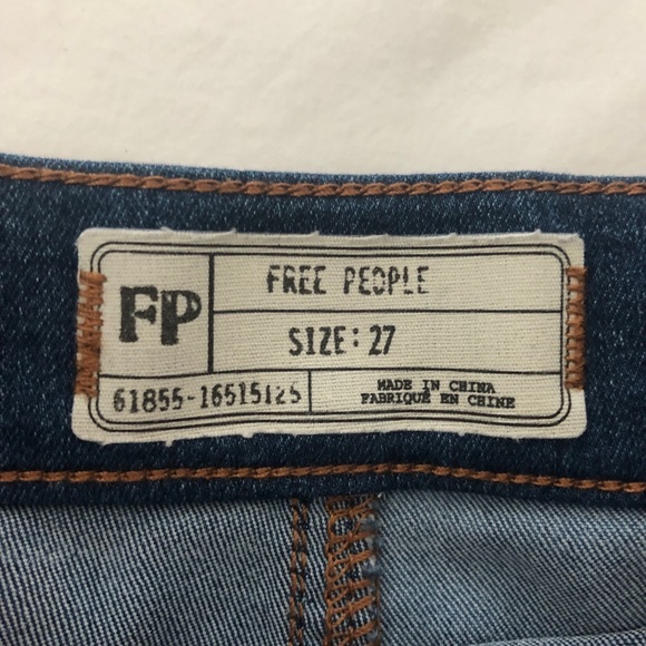 Free people high waisted patchwork shorts - Picture 4 of 5